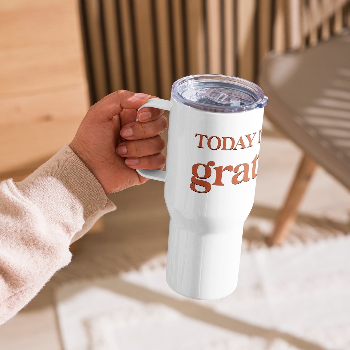 Today I Embrace Gratitude Travel Mug